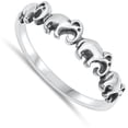 thumbnail image 4 of Unique Oxidized Elephant Ring Wholesale .925 Sterling Silver Band Jewelry Female Male Unisex Size 4, 4 of 4