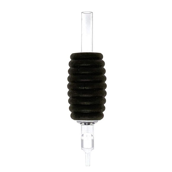 Tattoo Grip 7FT FREEFLOW Disposable 1" Grips CLEAR Tube Tip Sterilized Lot (7 Flat/Magnum Tip)