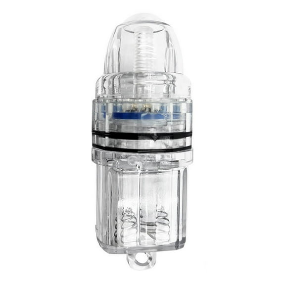 Splihome 1X Led Fishing Light Underwater Fishing Light Night Fishing Tool Flashing Constantly On High Pressure Deep Water Attracting Fish，Blue