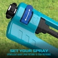 thumbnail image 5 of Aqua Joe Oscillating Metal Lawn Sprinkler, Adjustable Spray, 3,600 Sq. Ft. Max Coverage, 5 of 14