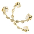thumbnail image 1 of LOLIPPYY 1 Set Rhinestone Mouth Accessory Golden Copper Punk Teeth Grill For Women Casual Outing Hip Hop Performance, 1 of 8