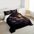 thumbnail image 3 of jejeloiu Spooky Skeleton Full Size Comforter Sets,Goth Skull Bedding Sets For Men Women 3pcs, 3 of 8