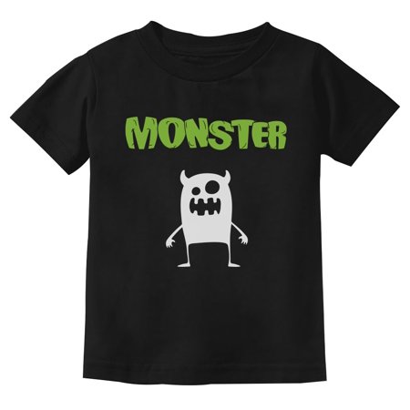 

Family Halloween Shirts Kids Trick or Treat Matching Outfit Toddler Kids T-Shirt Monster Toddler Shirt Black 2T