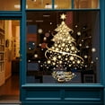 thumbnail image 7 of Christmas Tree Window Clings Stickers for Glass, Extra Large Xmas Windows Static Stickers, DIY Wall Window Door Mural Showcase Decal Sticker Gold, 7 of 7