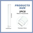 thumbnail image 2 of Uxcell Clear Rigid Tube Plastic Tubing with End Caps, 257mm Length, 15mmx16mm, 2 of 2
