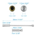 thumbnail image 3 of Unique Bargains 1 Set 14mm 3/8-inch Universal Car Drive Magnetic Spark Plug Socket Drive 12 Point Socket Removal Tool, 3 of 7