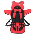 thumbnail image 1 of Asiento de seguridad para niños con respaldo alto, correas ajustables, arnés de seguridad de 5 puntos, lavable a máquina, asiento elevador para automóvil, color rojo, 1 of 14