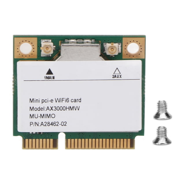 Tarjeta de red Mini PCIE Wifi6 3000Mbps Tarjeta de red inalámbrica de alta velocidad Wifi 802.11ax/ac 2.4G 5Ghz Adaptador de tarjeta de red