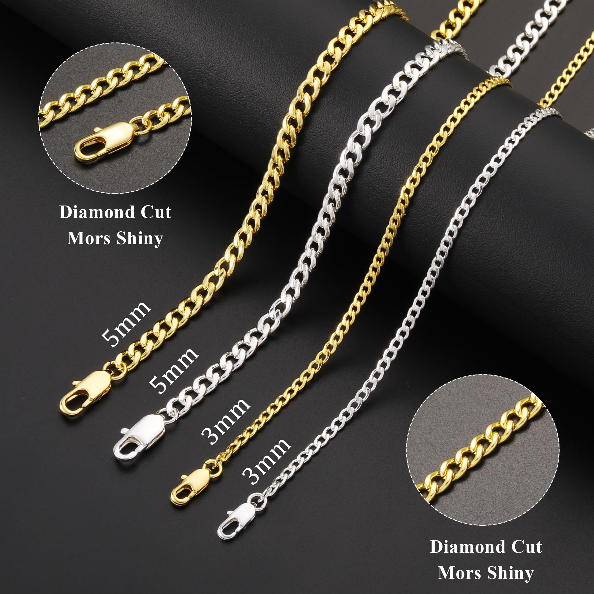 APSVO 925 Silver Plated Cuban Curb Link Chain Necklace photo 6