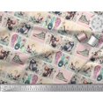 thumbnail image 2 of Soimoi Rayon Fabric Slippers,Shoes & High Heels Patchwork Print Fabric by Yard 56 Inch Wide, 2 of 3