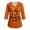 Brown, variant on LNZGNM Halloween Womens Scrub Top V Neck Pocket Three Quarter Sleeve Easy Care Loose Fit Comfortable Stretch Clinic Medical Duty,Navy(XXXXXL)