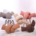 thumbnail image 2 of Color Creative Lamb Wool Knotted Cushion Waist Backrest Lumbar Support Plush Neck Decorative Pillows Home Decor heqiyong toy, 2 of 2