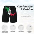 thumbnail image 3 of Mens Mexico Flag Map Swimming Trunks with Compression Liner Beach Quick Dry Swim Shorts, 3 of 6