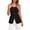 Black, variant on uvwlwu Women's Square Neck Button-Front Tailored Vest Sleeveless Business Casual Layering Tank Blouse,S