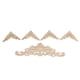 thumbnail image 1 of 5Pcs Wooden Appliques Onlays Rubber Wood Carved 4 Corner Onlays and 1 Long Onlay for Cabinet Door Bed Wardrobe Furniture, 1 of 4