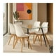 thumbnail image 5 of Set de Comedor Mesa Transparente con vidrio + 4 Sillas Tulip blanco, 5 of 7