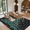 thumbnail image 6 of CURLYOOT Xmas Tree Cute Winter Cartoon Area Rugs for Living Room Bedroom, 4' 10" x 6' 8" Washable Rug, Floor Carpet with Non Slip Backing for Dining Room Indoor, 6 of 7