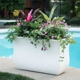 thumbnail image 5 of Mayne Valencia 36" x 16" x 22" Tall Rectangular White Plastic Planter, 5 of 10
