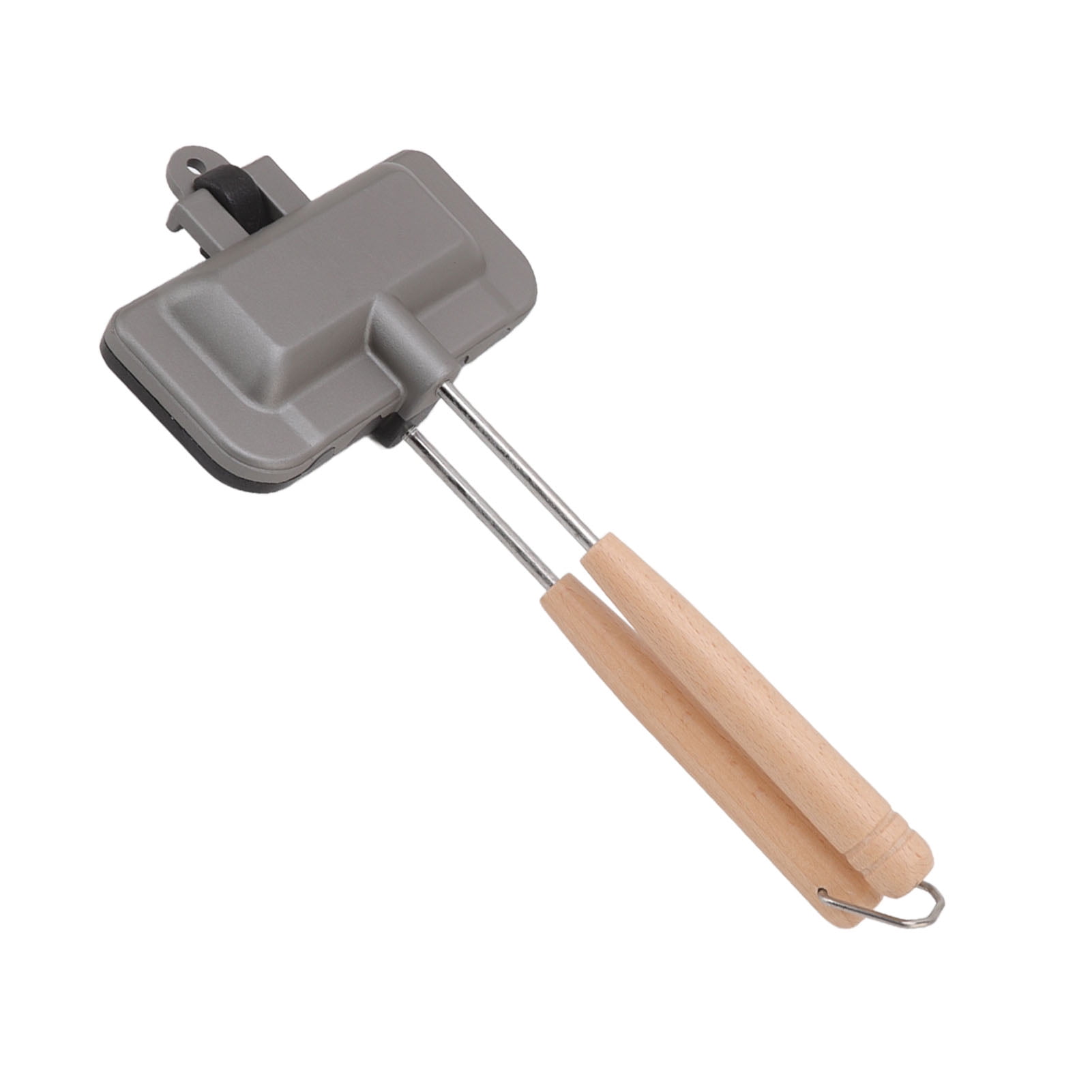 YAHHU Detachable Double-Sided Sandwich Frying Pan Small Portable Non Stick Removable Sandwich Clamp Kitchen Tool Bread Maker For Breakfast 8.66 Inches / 22 cm Skillet Black Must Have