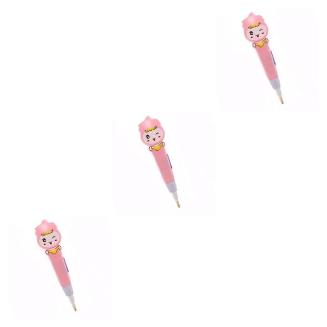Inteprter pluma de pintura de diamantes de imitación con luz LED más clara punto luminoso taladro bordado herramienta de costura accesorios Type1 NO1