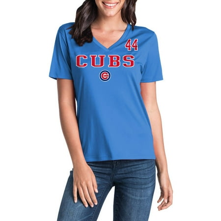 MLB Chicago Cubs Women's Anthony Rizzo Short Sleeve Player (Chicago Cubs Best Players)