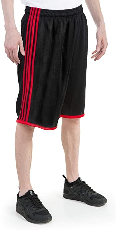 North 15 Boy's Closed Mesh Athletic Basketball Shorts with Side Pockets 