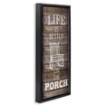 thumbnail image 3 of Stupell Industries Porch Life Country Rustic Inspirational Painting Black Floater Framed Canvas Art Print Wall Art, 15 x 31, 3 of 9