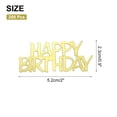 thumbnail image 2 of 200Pcs Birthday Confetti Glitter Confetti Table Decor,2x0.9Inch,Gold, 2 of 6