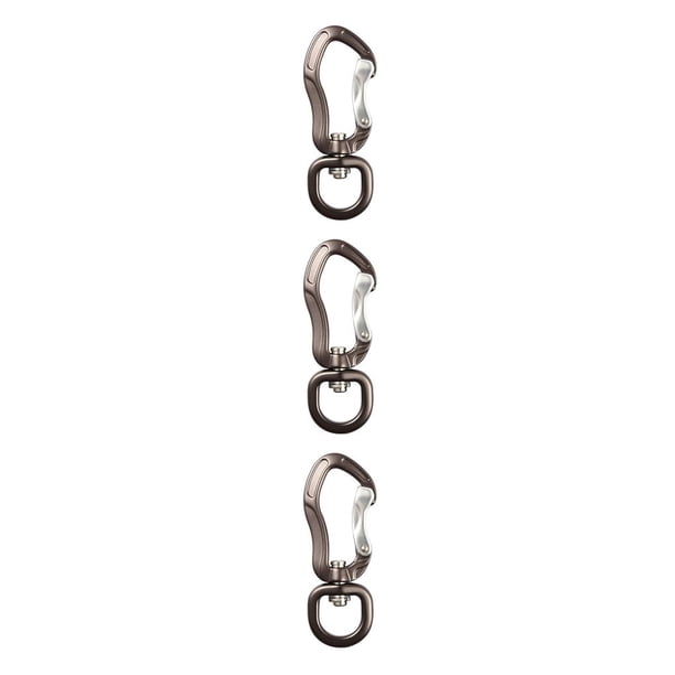 Greeniant Escalada en roca Montañismo Mosquetón Viajar Hamaca giratoria Ganchos Clips de hebilla a presión portátiles Equipo al aire libre Gris Type1 NO1 Greeniant CBP294723