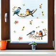 thumbnail image 2 of JoyMoreHome Static Window Clings Flower Bird Window Stickers Reusable DIY Floral Tree Branches Window Decals Double Sided Anti Collision Non-Adhesive Window Cling for Home Office Decor, 2 of 7
