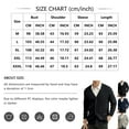 thumbnail image 3 of QHRMKOG Mens Sweater Loose Fit Full Length Sleeve V Neck Knit Cardigan Sweater Casual Button Up Cardigans Trendy Outwear Blue 3XL, 3 of 4