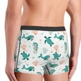 thumbnail image 6 of Salouo Turtles And Seahorses Print Men's Boxer Briefs,Breathable Underwear Elastic Waistband Briefs for Men -Medium, 6 of 8