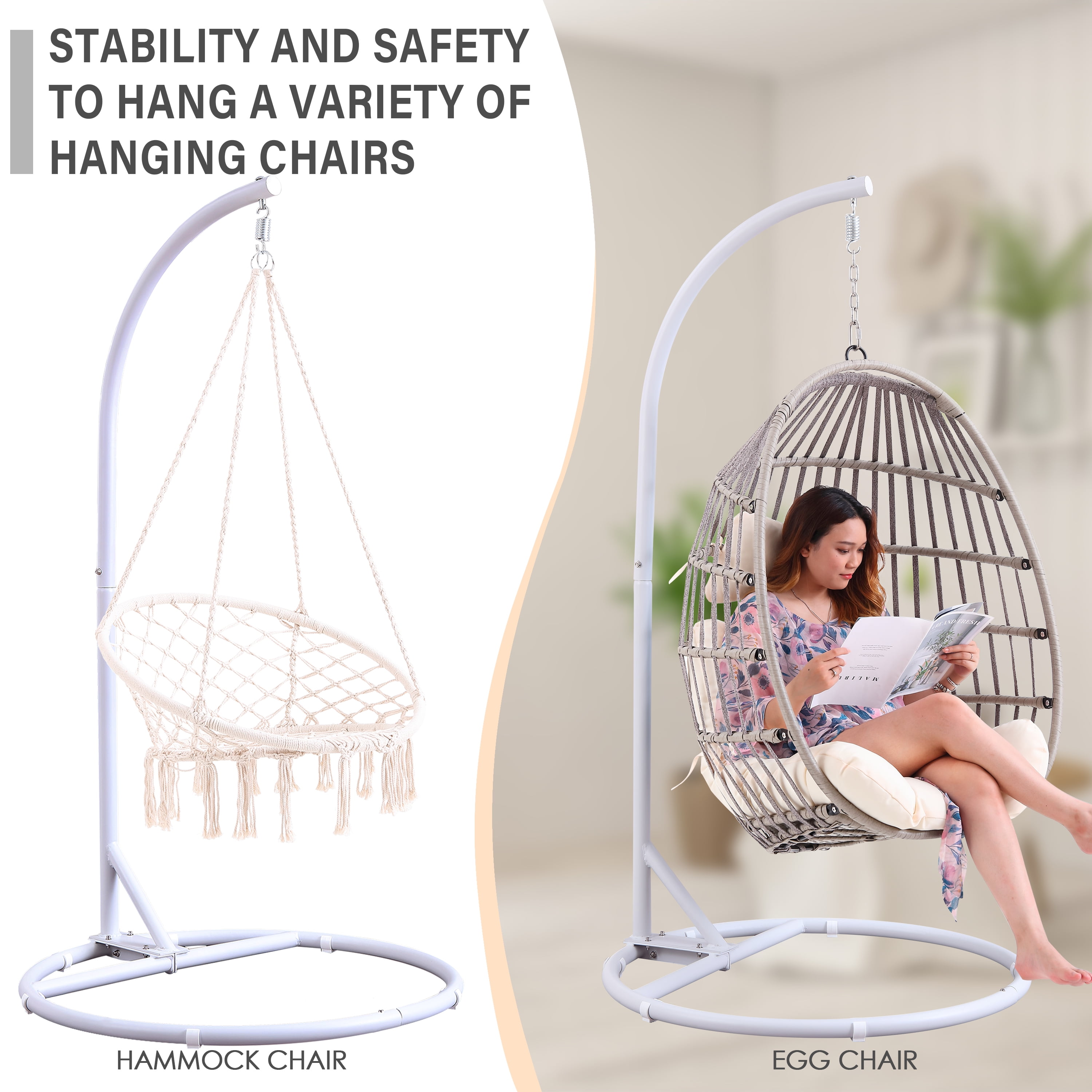 Heavy Duty Round Base Hammock Stand Indoor Outdoor Liberia Ubuy