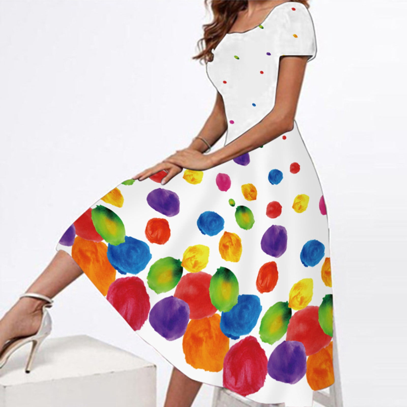 NECHOLOGY Womens Dresses Mature Womens Dresses Women Summer Casual