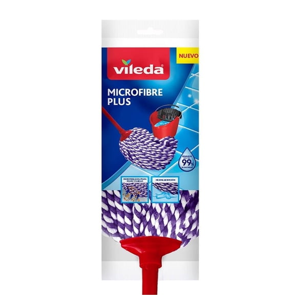 Trapeador Vileda microfibra plus mayor absorción 1 pza