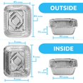 thumbnail image 2 of Envases desechables para alimentos MontoPack, 500 ml, papel de aluminio, paquete de 50, 2 of 7