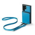 thumbnail image 3 of ELEHOLD Crossbody Wallet Phone Case for Samsung Galaxy S21 Ultra, Zipper Pocket Card Holders Detachable Crossbody Strap Lanyard RFID Blocking Soft Leather Protective Case,Blue, 3 of 7