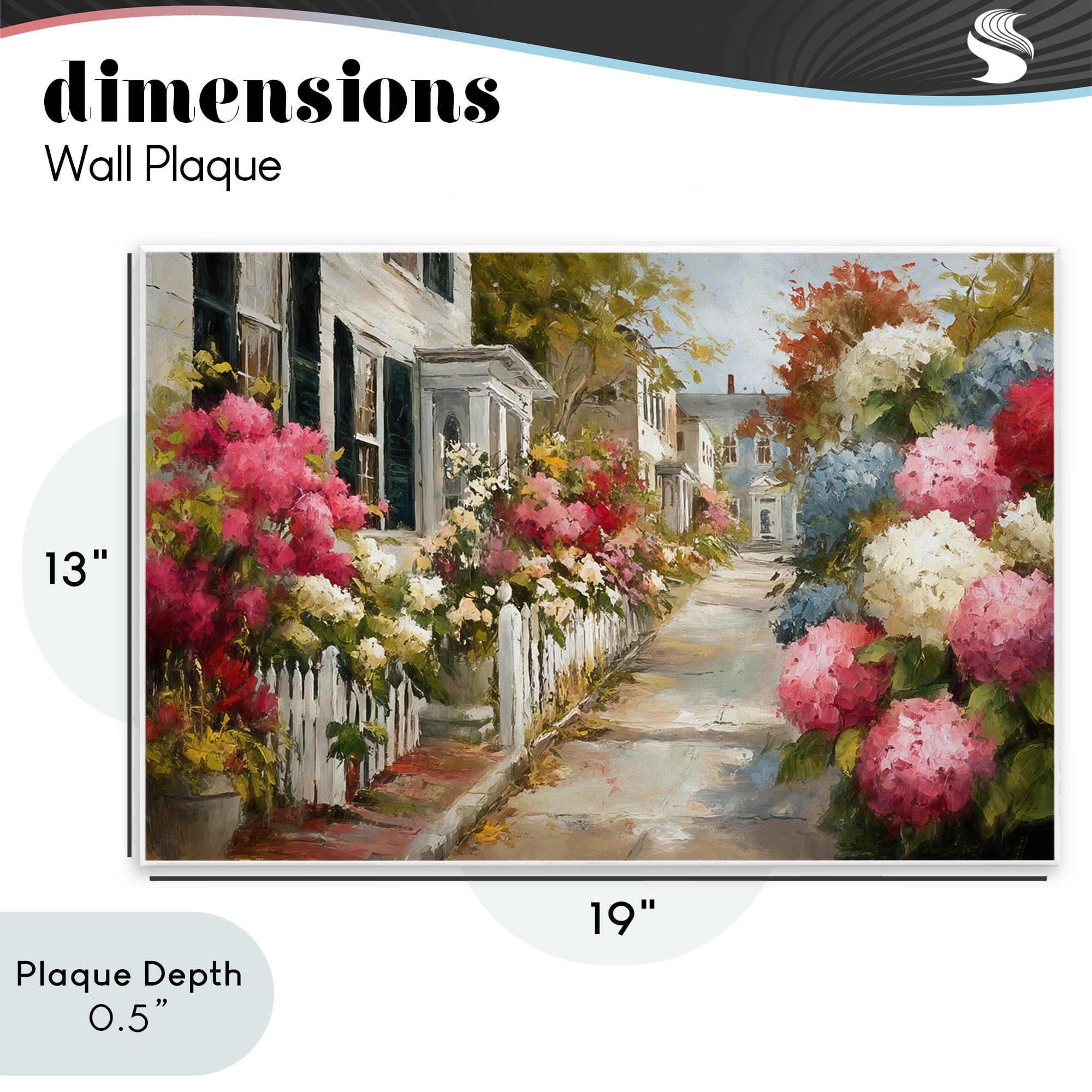 Stupell Industries Faded Shutters & Bursting Blooms Wall Plaque Art, design by Tina LeCour