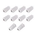 thumbnail image 1 of Unique Bargains Bottes de Soulagement des Tensions 27mm Protecteur de Cordon en PVC pour 2 Câbles Électriques AWG Blanc 10 Pcs, 1 of 3