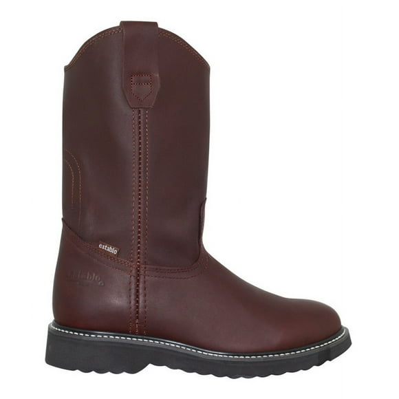 Bota De Trabajo Establo 507 Tipo Roper De Piel Color Shedron Grasso