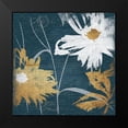 thumbnail image 2 of Grey, Jace 12x12 Black Modern Framed Museum Art Print Titled - BLUE FLORAL SKETCH MATE, 2 of 5