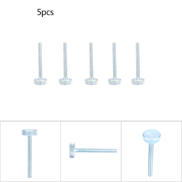 Tornillo De Mariposa M3, 5 Tornillos De Cabeza Moleteada Plana Para Ajuste Manual, Tornillos De Acero Al Carbono Galvanizados Para Aparatos Eléctricos, Herramientas, Automóviles