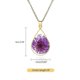 thumbnail image 5 of Birth Flower Necklace, Teardrop Flower Necklace - Pressed Flower Necklace, Birth Month Flower Necklace, Handmade Resin Necklaces, 5 of 5