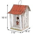 thumbnail image 3 of Home Bazaar HBA-1009S Beavertown Bird Shack, White with Red Roof, 3 of 6