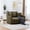 Green, variant on Oversized Round Accent Cuddle Chaise with 5 Throw Pillows, Cozy Chenille Barrel Lounger Chair, Deep Seat Reading Armchair for Living Room Bedroom Office Lounge, Beige