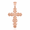 Rose, variant on 10k Yellow Gold Latin Fancy Cross Pendant / Necklace (16 Inches)
