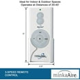 thumbnail image 5 of Minka Aire RCS223L Accessory - 5.75" Hand Held Remote Control for LED Reciever, Grey Finish, 5 of 8