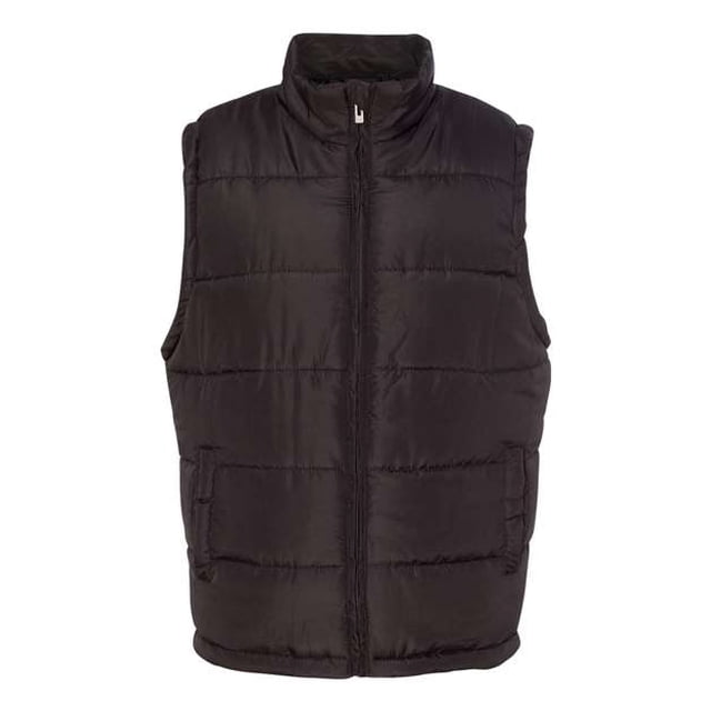 Chaleco acolchado Burnside B8700 para hombre color negro mediano