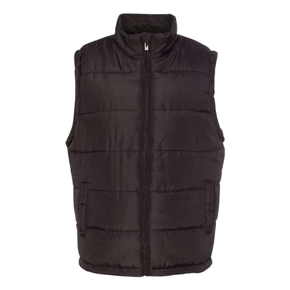Chaleco acolchado Burnside B8700 para hombre color negro mediano