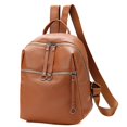 thumbnail image 4 of YOPTOP Women Backpack Tide Bag Wild Soft Leather Student Bag Simple Backpack,brown, 4 of 6